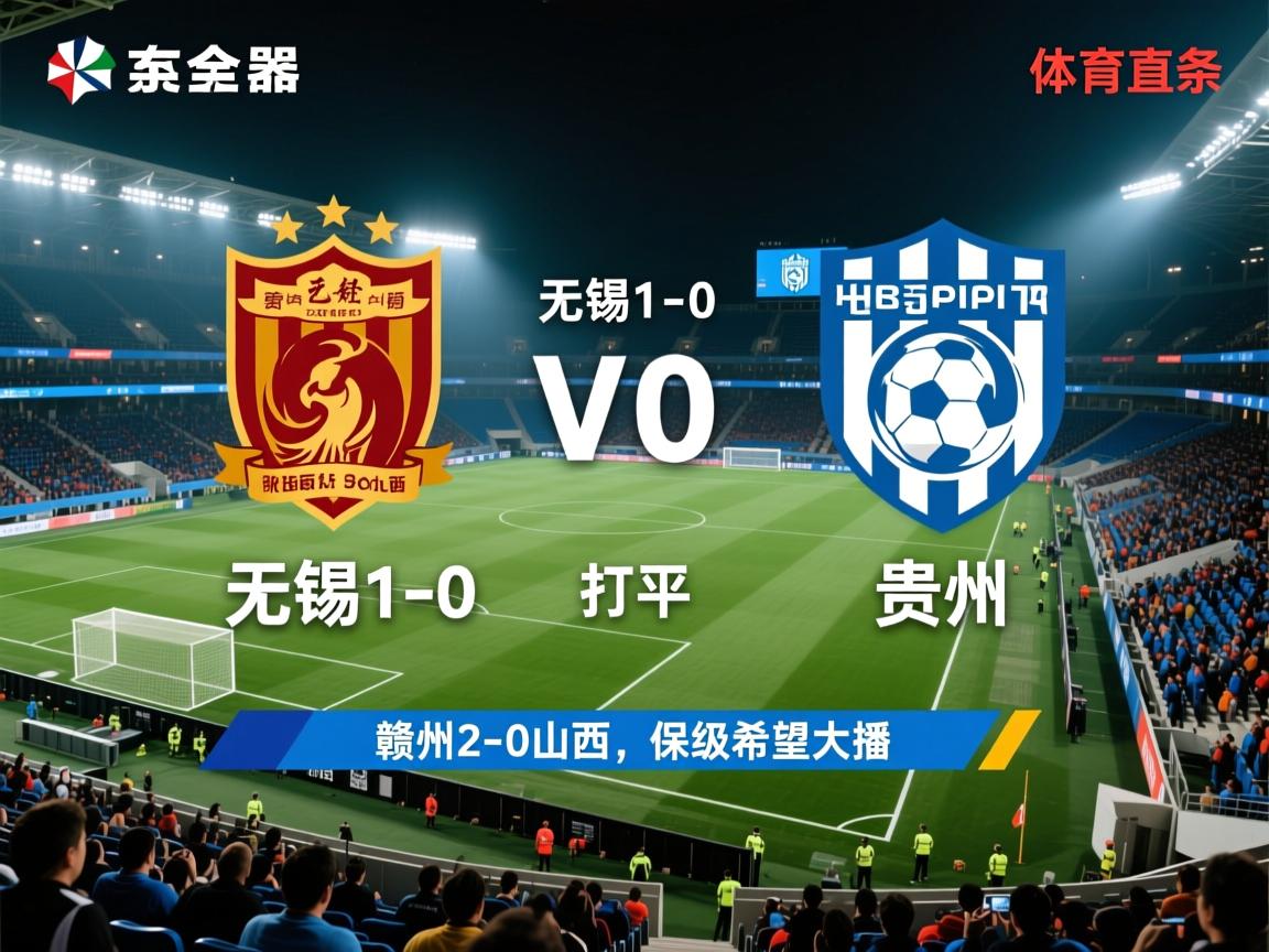 包含中乙：无锡1-0贵州，下轮打平升中甲；赣州2-0山西，保级希望大增的词条  第1张